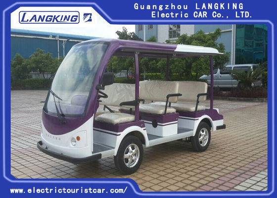 Giá tốt. Xe đưa đón điện màu trắng 8 người 4m Phanh Khoảng cách 2 chiếc Gương chiếu hậu trực tuyến