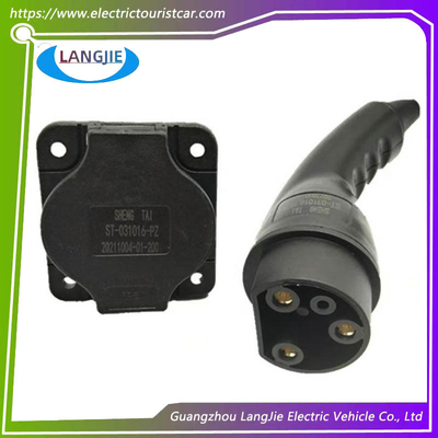 Giá tốt. Đầu cắm và ổ cắm sạc xe tham quan bốn bánh LVTONG Cáp sạc xe golf 0-220V Phổ thông trực tuyến