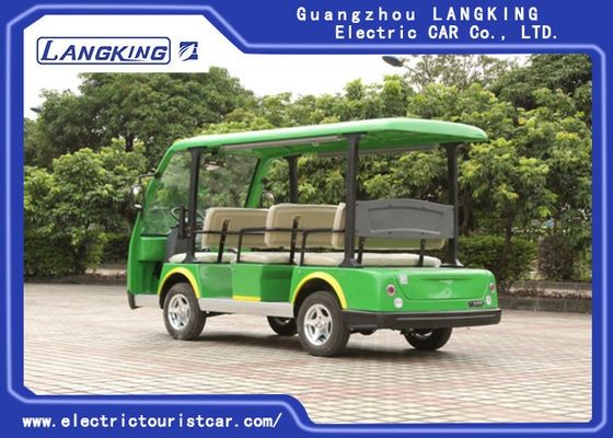 Xe du lịch 8 chỗ màu xanh lá cây Xe buýt du lịch nhỏ Xe buýt 18% Khả năng leo núi