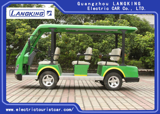 Xe du lịch 8 chỗ màu xanh lá cây Xe buýt du lịch nhỏ Xe buýt 18% Khả năng leo núi
