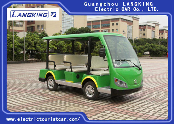 Xe du lịch 8 chỗ màu xanh lá cây Xe buýt du lịch nhỏ Xe buýt 18% Khả năng leo núi