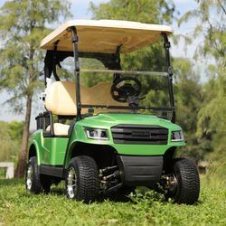 Giá tốt. Xe điện 2 chỗ ngồi sân golf 48V Pin Động cơ AC Độ dốc 30% Dành cho sân golf online