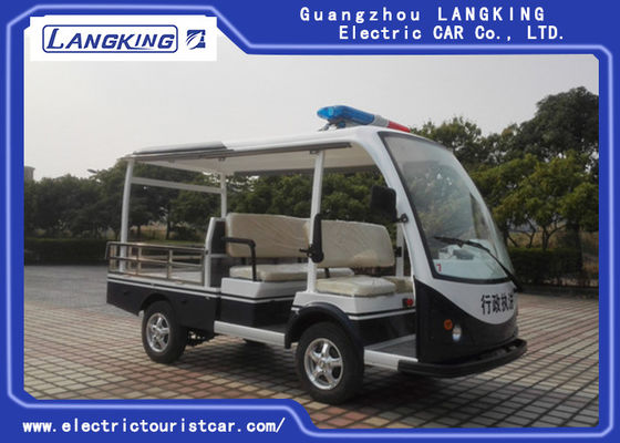 Xe tuần tra điện 4 chỗ cho xe du lịch an ninh với đèn cảnh báo cho khu nghỉ mát