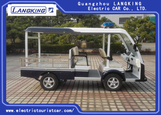 Xe tuần tra điện 4 chỗ cho xe du lịch an ninh với đèn cảnh báo cho khu nghỉ mát