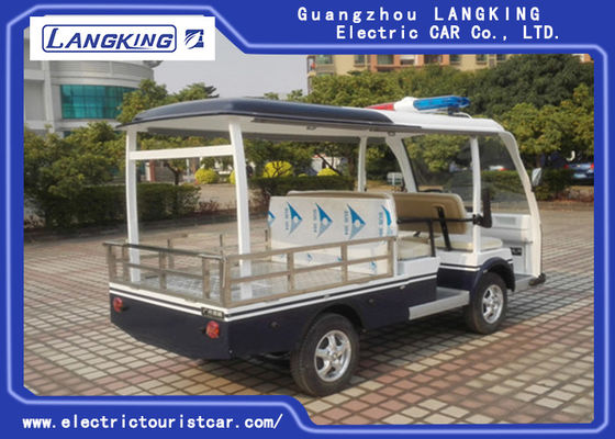 Xe tuần tra điện 4 chỗ cho xe du lịch an ninh với đèn cảnh báo cho khu nghỉ mát