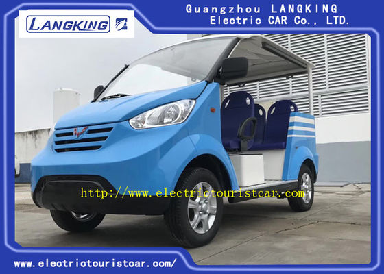 Xe điện chạy bằng pin màu xanh Xe 8 chỗ