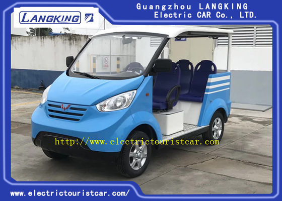 Xe điện chạy bằng pin màu xanh Xe 8 chỗ