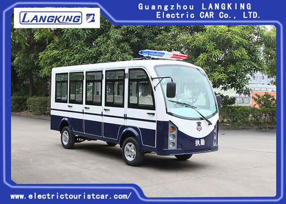 Giá tốt. Xe đưa đón điện 11 chỗ màu trắng được trang bị giảm xóc / cửa hiệu quả trực tuyến