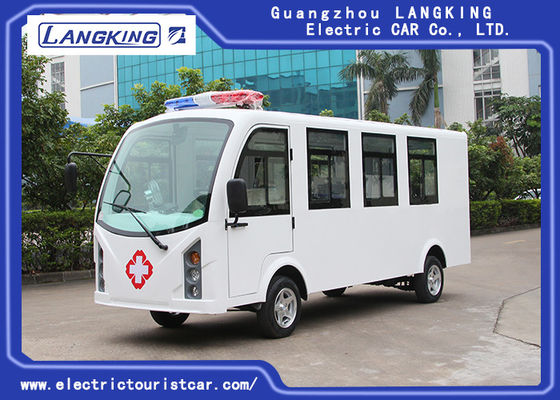 Xe golf điện màu tùy chỉnh Xe cứu thương 8 chỗ + 1 giường Động cơ AC 72V /7.5KW