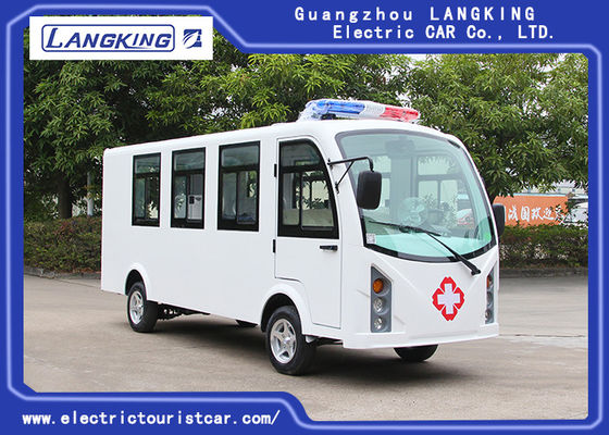 Xe golf điện màu tùy chỉnh Xe cứu thương 8 chỗ + 1 giường Động cơ AC 72V /7.5KW