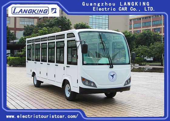 Bốn bánh xe buýt điện Xe buýt 23 chỗ ngồi có cửa / Xe buýt điện mini AC Motor
