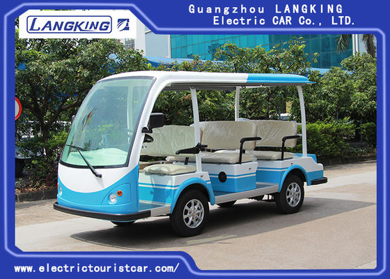 Giá tốt. CE chấp thuận mở Xe đưa đón điện hàng đầu / Hệ thống 48V DC 8 Xe khách 4 bánh xe điện mini trực tuyến