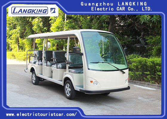 Giá tốt. Xe tham quan điện mini tốc độ thấp 72V 5.5KW / Xe buýt đưa đón điện 14 chỗ trực tuyến